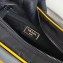 Prada Nylon and Saffiano Leather Shoulder Bag 2VH074 Gray/Yellow/Black 2019