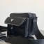 Prada Nylon and Saffiano Leather Shoulder Bag 2VH074 Black 2019
