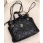 Chanel Lambskin Small Shopping Tote Bag AS0985 Black 2019