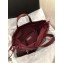 Chanel Lambskin Small Shopping Tote Bag AS0985 Burgundy 2019