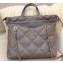 Chanel Lambskin Small Shopping Tote Bag AS0985 Gray 2019