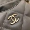 Chanel Lambskin Small Shopping Tote Bag AS0985 Gray 2019