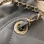 Chanel Lambskin Small Shopping Tote Bag AS0985 Gray 2019