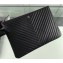 Chanel Classic Pouch Clutch Large Bag A82552 Chevron Lambskin Black/Silver