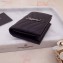 Saint Laurent Monogram Card Case in Grained Embossed Leather 530841 Black/Silver