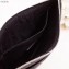 Saint Laurent Monogram Bill Pouch Bag in Grained Embossed Leather 504922 Black/Silver