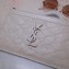 Saint Laurent Niki Bill Pouch Bag in Crinkled Vintage Leather 583577 Creamy