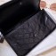 Saint Laurent Niki Large Wallet in Crinkled Vintage Leather 583552 Black