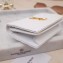 Saint Laurent Monogram Card Case in Grained Embossed Leather 530841 White/Gold