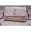 Saint Laurent Niki Body Bag in Crinkled Vintage Leather 577124 Creamy