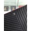 Chanel Classic Pouch Clutch Large Bag A82552 Chevron Caviar Leather Black/Silver