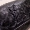 Saint Laurent Niki Body Bag in Crinkled Vintage Leather 577124 Black