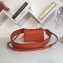 Loewe Boxcalf Barcelona Small Bag Orange with Two Shoulder Strap