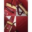 Loewe Boxcalf Barcelona Small Bag Dark Red with Two Shoulder Strap