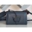 Loewe Boxcalf Barcelona Small Bag Baby Blue with Two Shoulder Strap