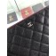 Chanel Classic Pouch Clutch Small Bag A82545 Caviar Leather Black/Silver