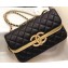 Chanel CC Chic Small Flap Bag A57275 Black/Metallic Gold 2019