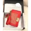 Chanel Lambskin Cotton Boy Flap Small Bag Red 2019