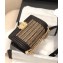 Chanel Lambskin Cotton Boy Flap Small Bag Black 2019