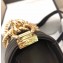 Chanel Lambskin Cotton Boy Flap Medium Bag Black 2019