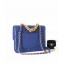 Chanel Chain Handle Flap Bag AS0785 Blue 2019