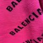 Balenciaga Jacquard All Over Logo Crewneck Sweater Fuchsia 2019