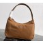 Prada Nylon Hobo Bag MV515 Brown 2019