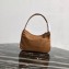 Prada Nylon Hobo Bag MV515 Brown 2019