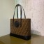 Fendi FF Logo Roma Amor Fabric Shopper Tote Bag Black 2019