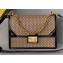 Fendi Perforated Medium Kan U Bag Beige 2019