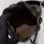 Fendi Stamp Mon Tresor Mini Bucket Bag Suede Dark Green