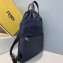 Fendi Bag Bugs Nylon and Leather Drawstring Backpack Bag Blue 2019