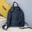 Fendi Bag Bugs Nylon and Leather Drawstring Backpack Bag Blue 2019