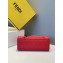Fendi Leather Small Runaway Shopper Bag FF Logo Red