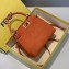 Fendi Suede Peekaboo Iconic XS Mini Bag Orange
