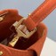 Fendi Suede Peekaboo Iconic XS Mini Bag Orange