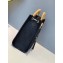 Fendi Leather Small Runaway Shopper Bag FF Logo Black