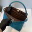 Fendi Suede Peekaboo X-Lite Medium Bag Blue