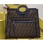 Fendi Large Runaway Shopper Bag FF Logo Roma Amor Fabric