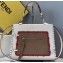 Fendi Small Runaway Shopper Bag Braided White/Brown