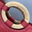 Fendi Leather Large Runaway Shopper Bag FF Logo Red
