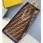 Fendi Leather Large Runaway Shopper Bag FF Logo Brown