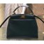 Fendi Leather Peekaboo Iconic Mini Bag Green