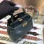 Fendi Leather Peekaboo Iconic Mini Bag Green
