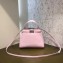 Fendi Leather Peekaboo Iconic Mini Bag Pink