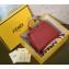 Fendi Leather Peekaboo Iconic Mini Bag Red