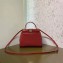 Fendi Leather Peekaboo Iconic Mini Bag Red