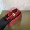 Fendi Leather Peekaboo Iconic Mini Bag Red