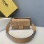Fendi All-Over FF Motif Leather Medium Baguette Bag Beige 2019