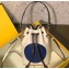Fendi Stamp Mon Tresor Mini Bucket Bag White/Blue